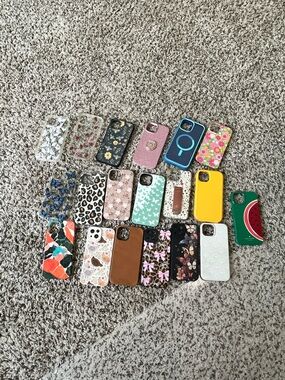 Assorted Floral & Patterned Phone Case Collection - Mixed Colors Iphone13